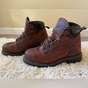 Red Wing 2326 Womens Sz 7.5 USA Brown Super Sole Leather Steel Toe Work Boots